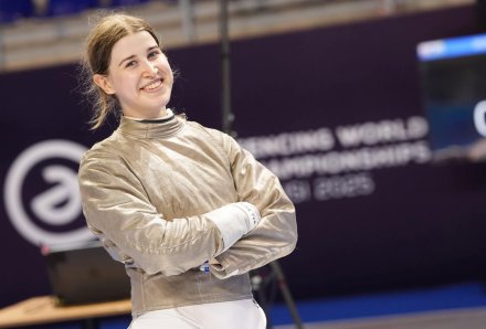 Zuzanna Cieślar - wicemistrzyni świata w szabli. Źródło: Ministerstwo Sportu i Turystyki